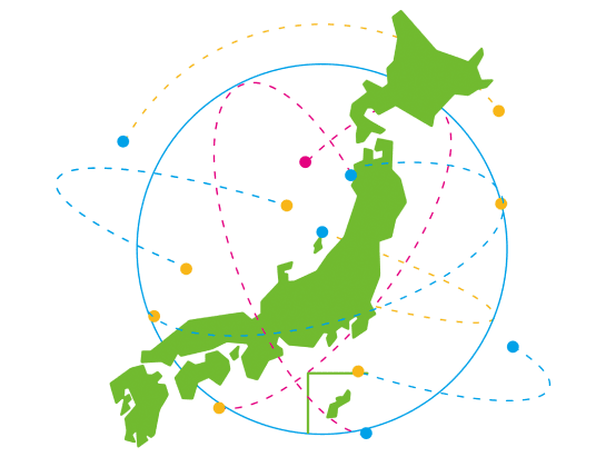 全国規模の支援ネットワーク